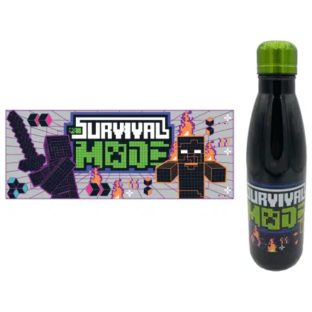 Minecraft Survival Mode Stainless Steel Bottle product photo