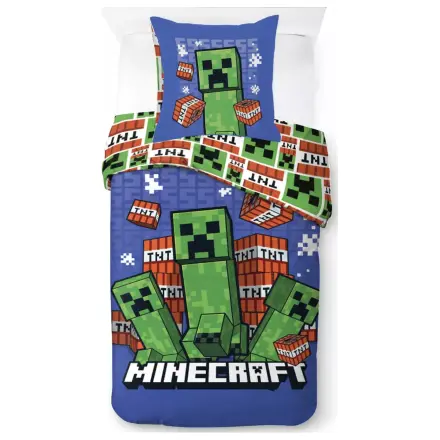 Minecraft Survive the Spiral Duvet Cover product photo