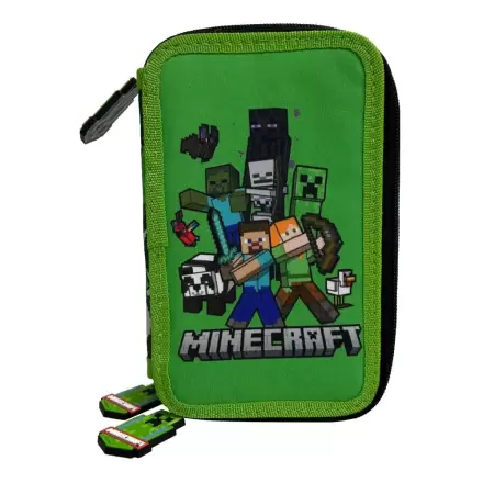 Minecraft triple pencil case termékfotója