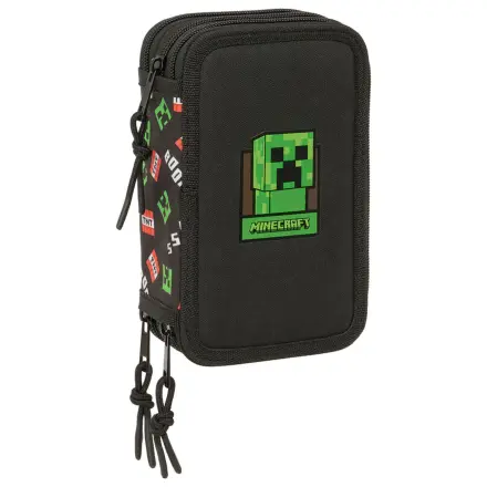 Minecraft triple pencil case 37pcs product photo