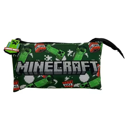 Minecraft triple pencil case termékfotója