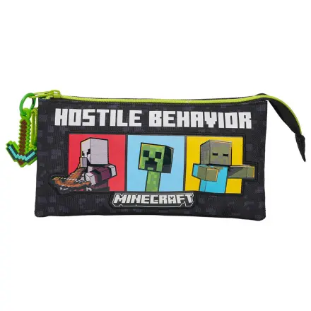Minecraft triple pencil case product photo