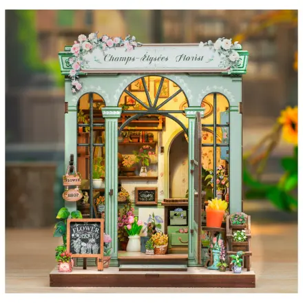 Miniature House DIY Champs-Élysées Florist 199pc + LED Light construction set product photo