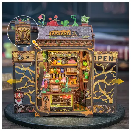 MINIATURE HOUSE DIY Fantasy Plant Shop 146pc + LED Light construction set product photo
