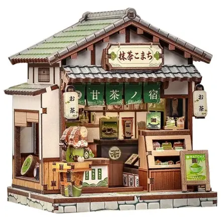Miniature House Model Kit Kyoto Matcha Cottage 11 x 9 cm product photo