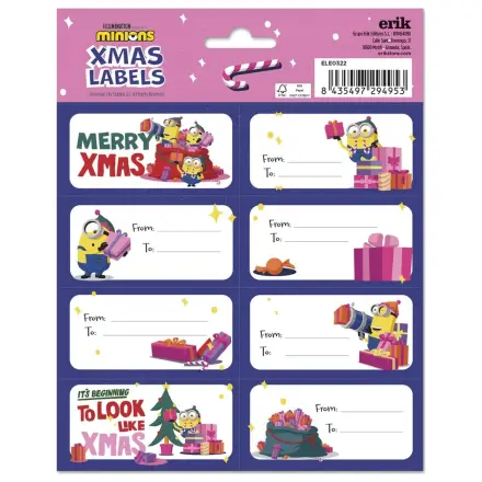 Minions Self-Adhesive Labels Christmas product photo