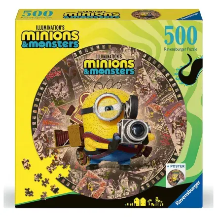 Minions round puzzle 500pcs product photo