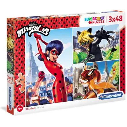 Miraculous Lady Bug puzzle 3x48pcs product photo