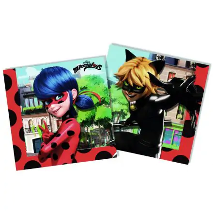 Miraculous Ladybug, Ladybug and Cat Noir adventures napkins 20 pcs product photo