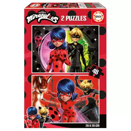 Miraculous Ladybug puzzle 2x48pcs product photo