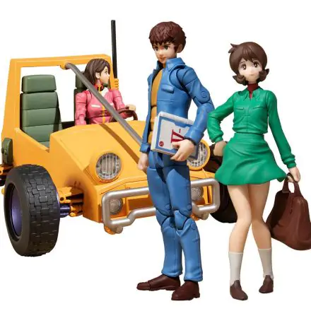 Mobile Suit Gundam G.M.G. Action Figures with Vehicle Earth Federation 07 Amuro & Frau, 08V-SP General Soldier & Buggy Set Box product photo