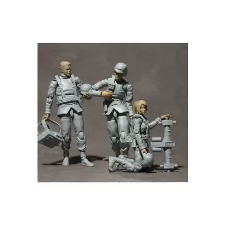 Mobile Suit Gundam G.M.G. Action Figure 3-Pack Earth United Army Soldier 01-03 Set 10 cm product photo