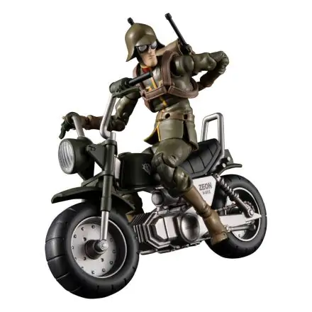 Mobile Suit Gundam G.M.G. Action Figure with Vehicle Principality of Zeon 08 V-SP General Soldier & Exclusive Motorcycle 10 cm product photo