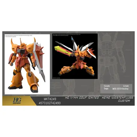 Mobile Suit Gundam HG 1/144 Gouf Ignited Heine Westenfluss custom model kit product photo