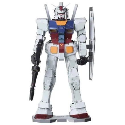Mobile Suit Gundam Metallic Nano Puzzle Model Kit RX-78-2 12 cm   product photo