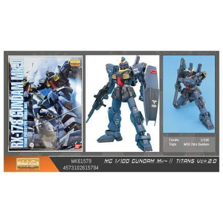 Mobile Suit Gundam MG 1/100 MK-II Titans ver2.0 model kit product photo