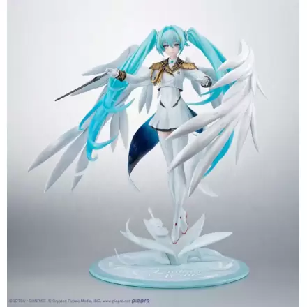 Mobile Suit Gundam x Hatsune Miku Lucrea PVC Statue Hatsune Miku x Wing Gundam Zero EW 45th Anniversary 27 cm         product photo