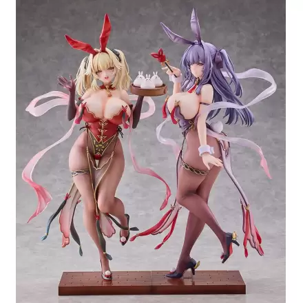 Moehime Union Statuen 1/4 Cheongsam Bunny Yuri & Stella 45 cm termékfotója