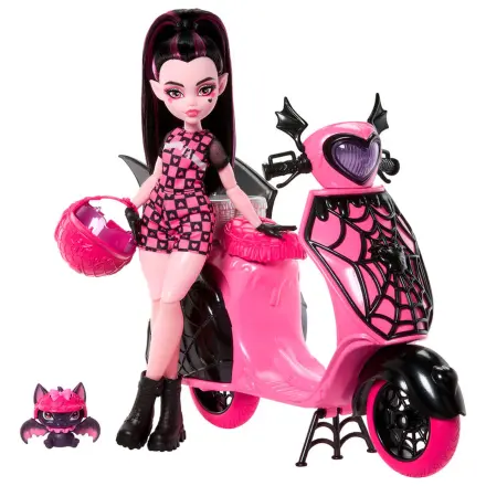 Monster High Draculaura and Scooter doll product photo