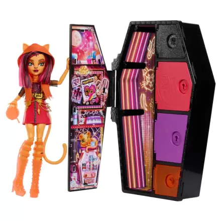 Monster High Skullmate Secrets Neon Frights Toralei doll 25cm product photo