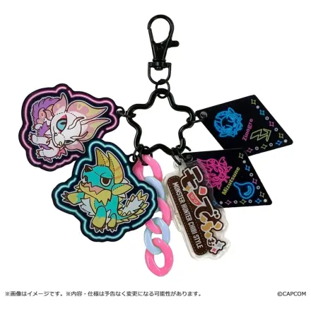 Monster Hunter Chibi Style Acrylic Keychain Multi Charm: Zinogre & Mizutsune product photo