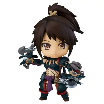 Monster Hunter World Iceborne Hunter Female Nargacuga Alpha Armor Deluxe Nendoroid figure 10cm product photo