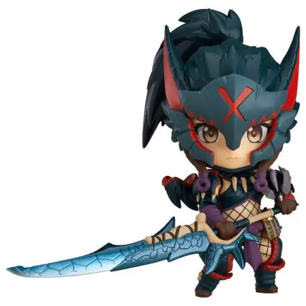 Monster Hunter World Iceborne Hunter Female Nargacuga Alpha Armor Nendoroid figure 10cm product photo