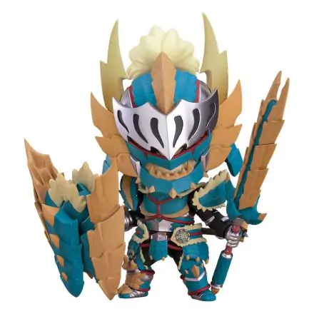 Monster Hunter World Iceborne Nendoroid Action Figure Hunter Male Zinogre Alpha Armor 10 cm product photo