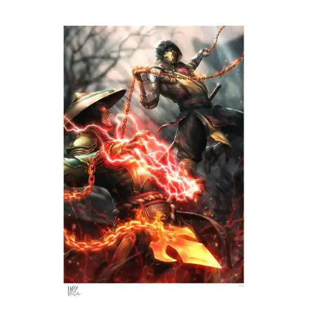 Mortal Kombat Art Print Scorpion vs Raiden 46 x 61 cm - unframed product photo