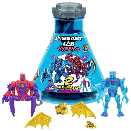 Mr. Beast Lab Hybrids Series 2 Mini Figuren 2er-Pack Spider vs Energy Panther 11 cm  product photo