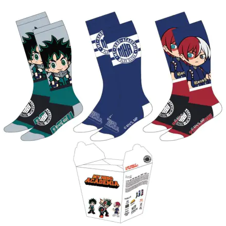 My Hero Academia Socks 3-Pack Izuku x Bakugo product photo