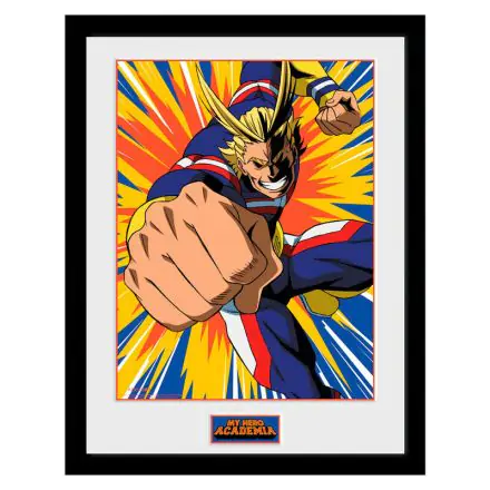 My Hero Academia All Might Action Framed Photo product photo