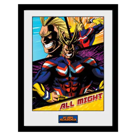 My Hero Academia All Might Panels Framed Photo product photo