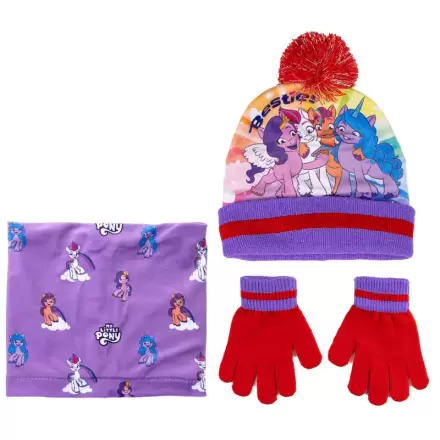 My Little Pony kids snood, hat and gloves set termékfotója