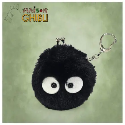My Neighbor Totoro Funwari Mini Plush Coin Purse Soot Sprite product photo