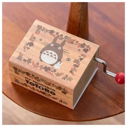 My Neighbor Totoro Hand Crank Music Box Autumn Leaf product photo