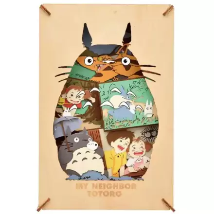 My Neighbor Totoro Paper Model Kit Paper Theater Wood Style Silhouette Big Totoro termékfotója