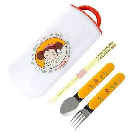 My Neighbour Totoro Mei chopsticks + spoon + fork set product photo