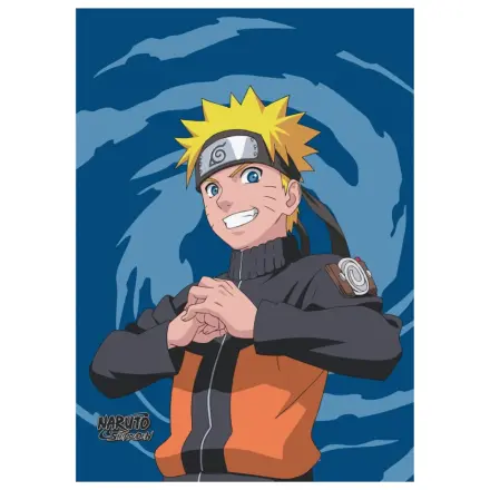 Naruto Fight Blue fleece blanket product photo