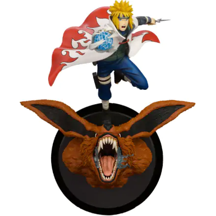 Naruto Shippuden PVC Statue 1/8 Minato Namikaze Vs Nine Tailed Fox 41 cm termékfotója