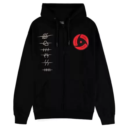 Naruto Shippuden Akatsuki Symbols zipper hoodie product photo