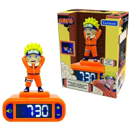 Naruto Shippuden digital alarm clock with 3D night light product photo