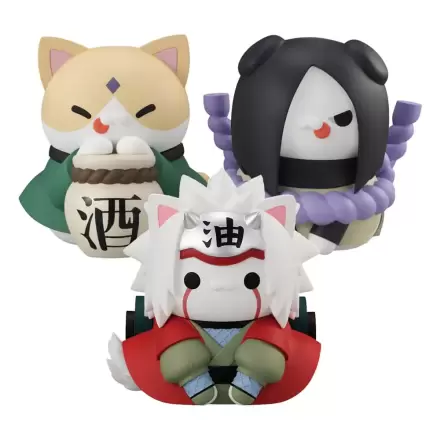 Naruto Shippuden Mega Cat Project Trading Figures Nyanto! The Big Nyaruto Series The Sannin Set 10 cm (With Gift) product photo