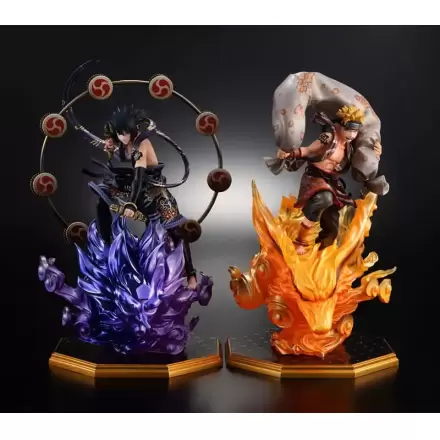 Naruto Shippuden Precious G.E.M. Series PVC Statues Naruto Uzumaki Wind God & Sasuke Uchiha Thunder God 28 cm termékfotója