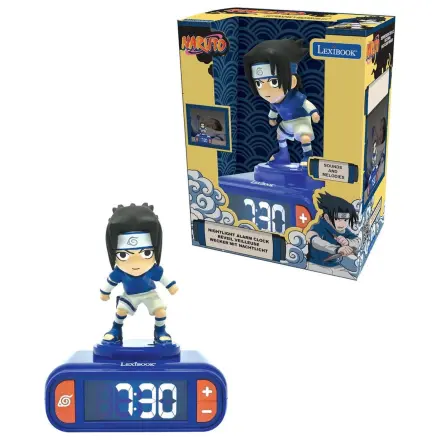 Naruto Shippuden Sasuke 3D night light digital alarm clock product photo