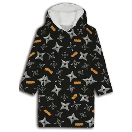 Naruto Shuriken Wearable Plush Fleece Blanket, Poncho 7-14 Years product photo