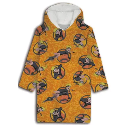 Naruto Shuriken Adult Wearable Plush Fleece Blanket Poncho product photo