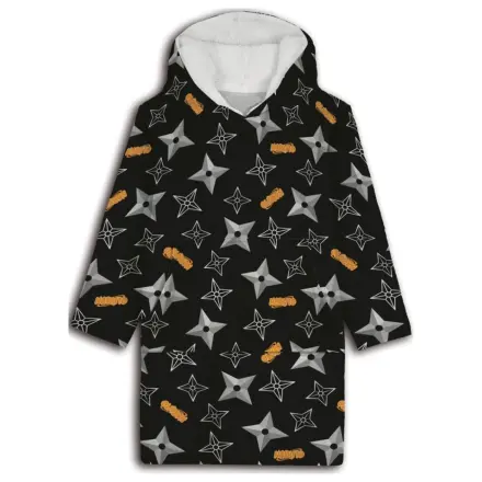 Naruto Shuriken Adult Wearable Plush Fleece Blanket Poncho product photo