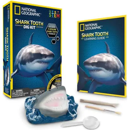 National Geographic Excavate and Discover shark tooth product photo