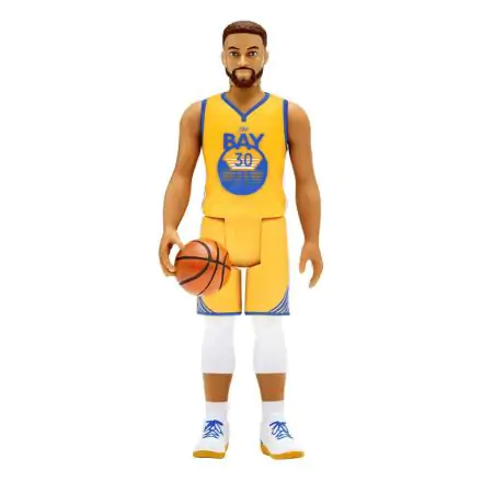 NBA ReAction Action Figure Wave 3 Steph Curry (Warriors) [Yellow Statement] 10 cm product photo